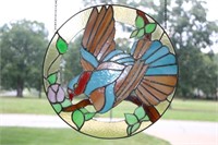 Stained Glass Bird Suncatcher Large