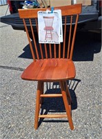 3 POMPANOOSUC MILLS SOLID CHERRY BARSTOOLS