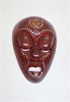 WOODEN AFRICAN TRIBAL MASK