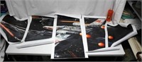 STAR WARS LUKE SKYWALKER'S WING FIGHTER CANVAS ART