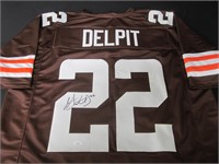 Grant Delpit signed football jersey JSA COA