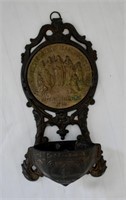 Antique Holy Water Font Bronze & Brass