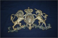 Antique Brass Coat Of Arms