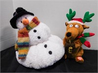 2 Christmas plushies