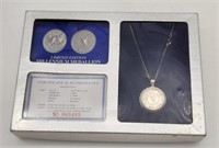 Sterling Millenium Medallion w/ Chain