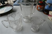 Antique  Pressed Glass  Pitchers
