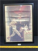 Framed Stan Musial Poster