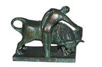 MOISES LAYMITO - Original Bronze Bull Fighter