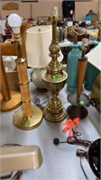 GROUP OF 3 VINTAGE LAMPS **NO SHADES