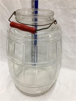 Glass Pickle Jar, NO LID, 13”T