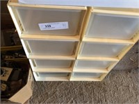 2 Plastic  Drawer Organizers