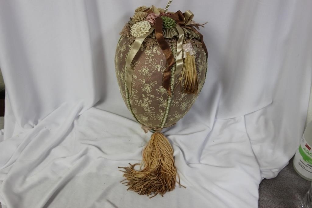 A Cloth Dragon Egg - Shaped Hanging Ornament