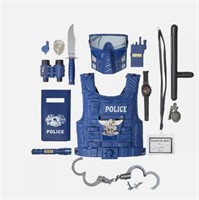Kids Police Costume for Role Play 14 Pcs