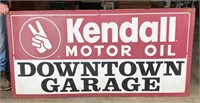 36" x 71" Kendall Oil Metal Sign