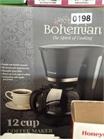 BOHEMIAN 12 CUP COFFEE MAKER RETAIL $29