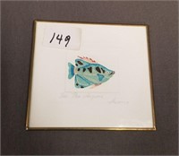 Signed & Numbered Embossing of Fish