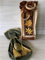 2 FABRIC GIFT BAGS