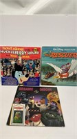 Vinyl Lp Lot Huckleberry Hound Rescuers Sesame Str