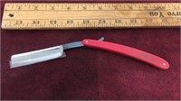 Red Imp folding straight razor.  Made by Case in