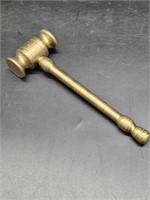 Heavy Solid Brass Judge's Gavel