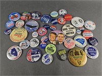 40 Vintage & Contemporary Pinback Buttons