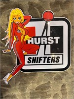 Hurst Shifter sign 15.5" x 17.5"