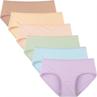 Cotton Full Coverage Hipster Panties 6 Pcs