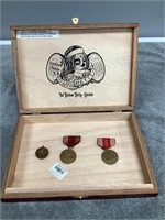 Cigar Box w/ Medals