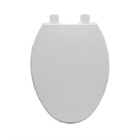 $25  AquaSource White Elongated Slow-Close Toilet