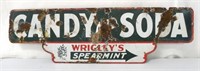 Wrigley's Doublemint Double Sided sign