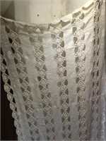 Heavy crocheted throw or tablecloth