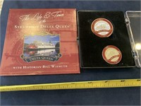 Delta Queen Steamboat Coin & DVD collection