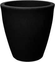 16-1/2"x16"  Black Indoor/Outdoor Flower Pot