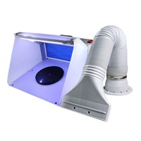 T TOGUSH Airbrush Spray Booth with LED Light Turn