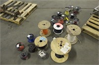Assorted Spools of Unused Electrical Wire