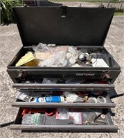 Craftsman 3 Drawer Tool Box WITH TOOLS!