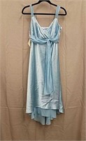 David's Bridal Blue Dress- Size 8