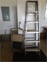 6' Aluminum Step Ladder; Step Stool