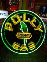 2ft Round Neon Polly Sign