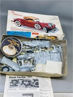 1/22 scale metal model car kit (opened)