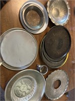 Cookware- pie pans, bowls, strainers, measuring