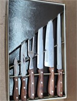Rogers Cutlery Knife Set in Box Stainless Steel