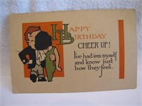1916 Happy birthday Post Card