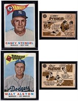 2 1960 Topps Baseball Cards. Casey Stengel & Walt