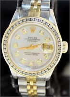 Rolex Oyster Lady Datejust 26 w/MOP & Diamond