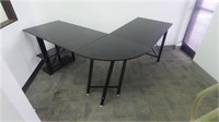L Shaped Black Desk