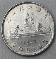 1937 CAD SILVER DOLLAR