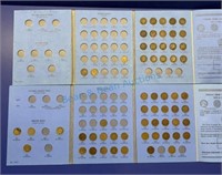 Partially filled Indian head cent books