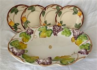 Serving platter and plates