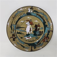 1909 Buffalo Pottery Deldare Ware Plate Signed